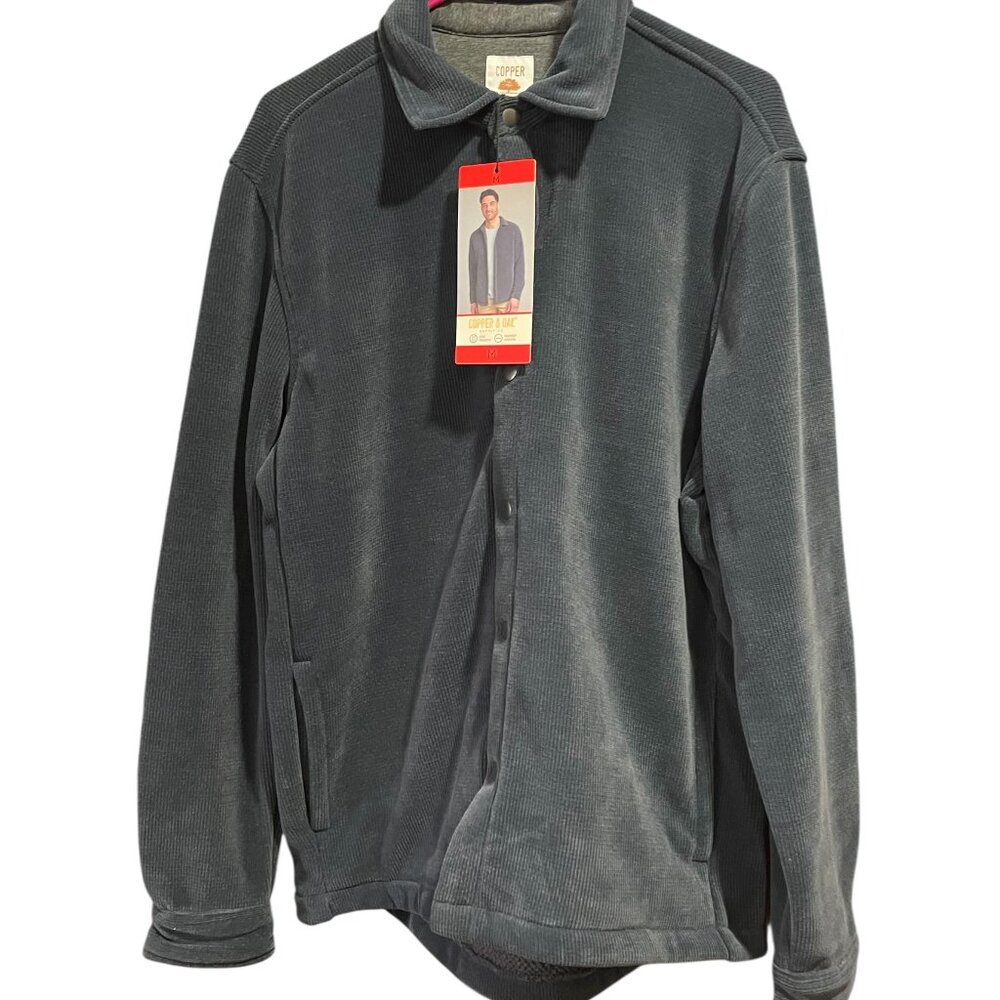 Men's Shirt Jacket, Copper & Oak, M, Gray, NWT